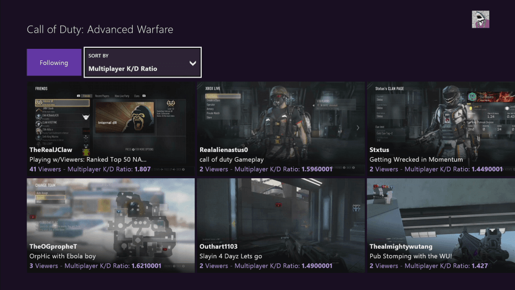 Image showing the Twitch Xbox One App